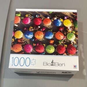 Big Ben Colorful Umbrellas 1000-Piece Puzzle